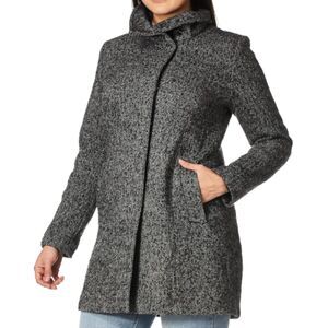 NWT Venti6 Grey Coat Front Snap Closure Long Sleeve Front Pockets Women's Size M